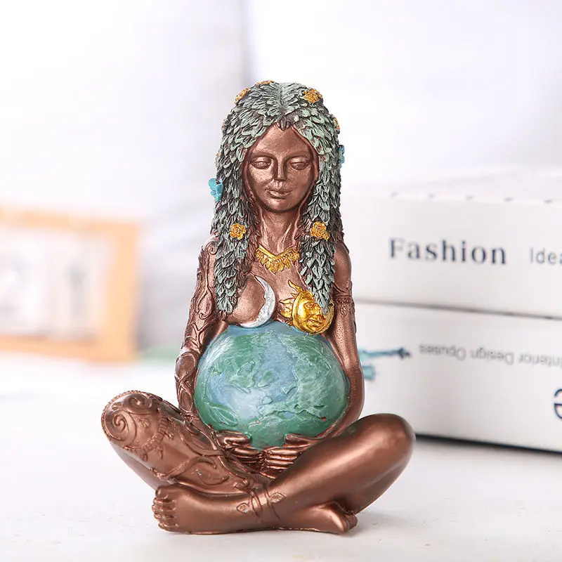 

Mother Earth Three-dimensional Statue Resin Decoration Millyear Gaia Statue of Goddess of Art Mother of the Earth