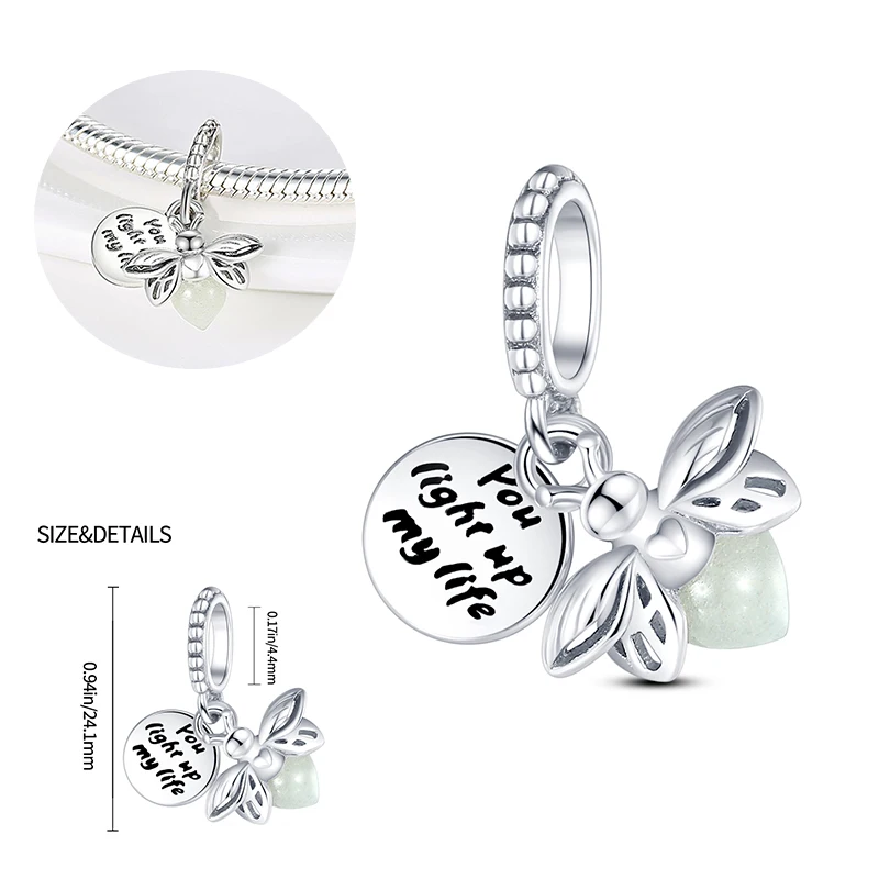 

Женский браслет с подвеской «Светлячок»