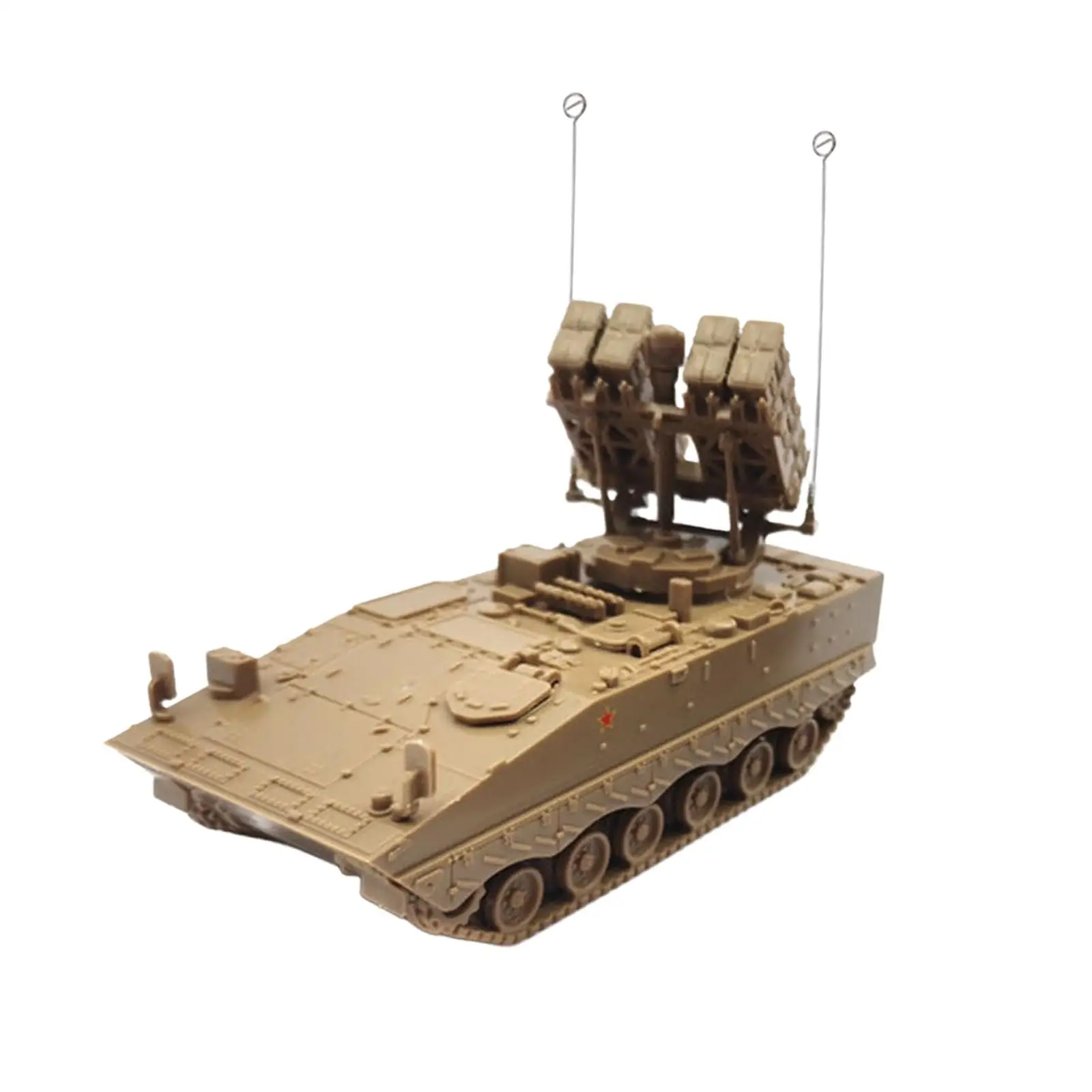Фото Мини-модель танка из строительных блоков, масштаб 1:72, гусеничная бронированная машина, игрушка для коллекционеров и любителей демонстрации №2