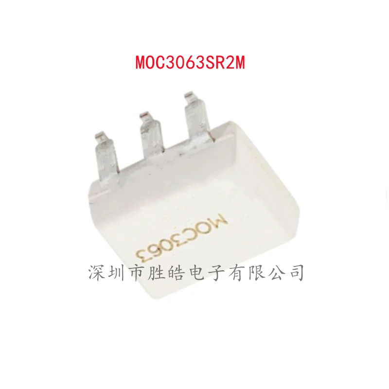 (10PCS)  NEW  MOC3063SR2M   MOC3063  Three-Terminal Bidirectional Silicon-controlled Optocoupler  SOP-6   Integrated Circuit