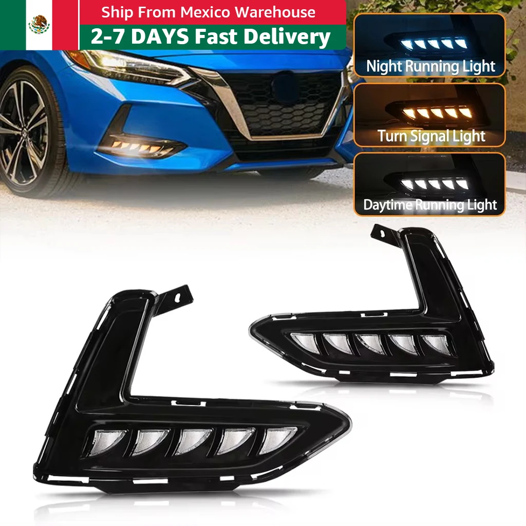 Автомобильные светодиодные дневные ходовые огни в сборе для Nissan Sentra Sylphy 2019 2020 2021