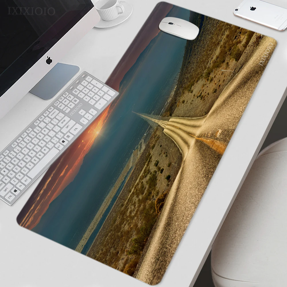 

Highway Scenery Mouse Pad Gaming XL HD New Home Computer Mousepad XXL Playmat keyboard pad Soft Natural Rubber Carpet Laptop
