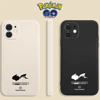pikachu pokemon phone case for iphone 11 12 13 pro max 8 plus xs xr xs max 7 8 6 cute cartoon anti fall silicone case gift