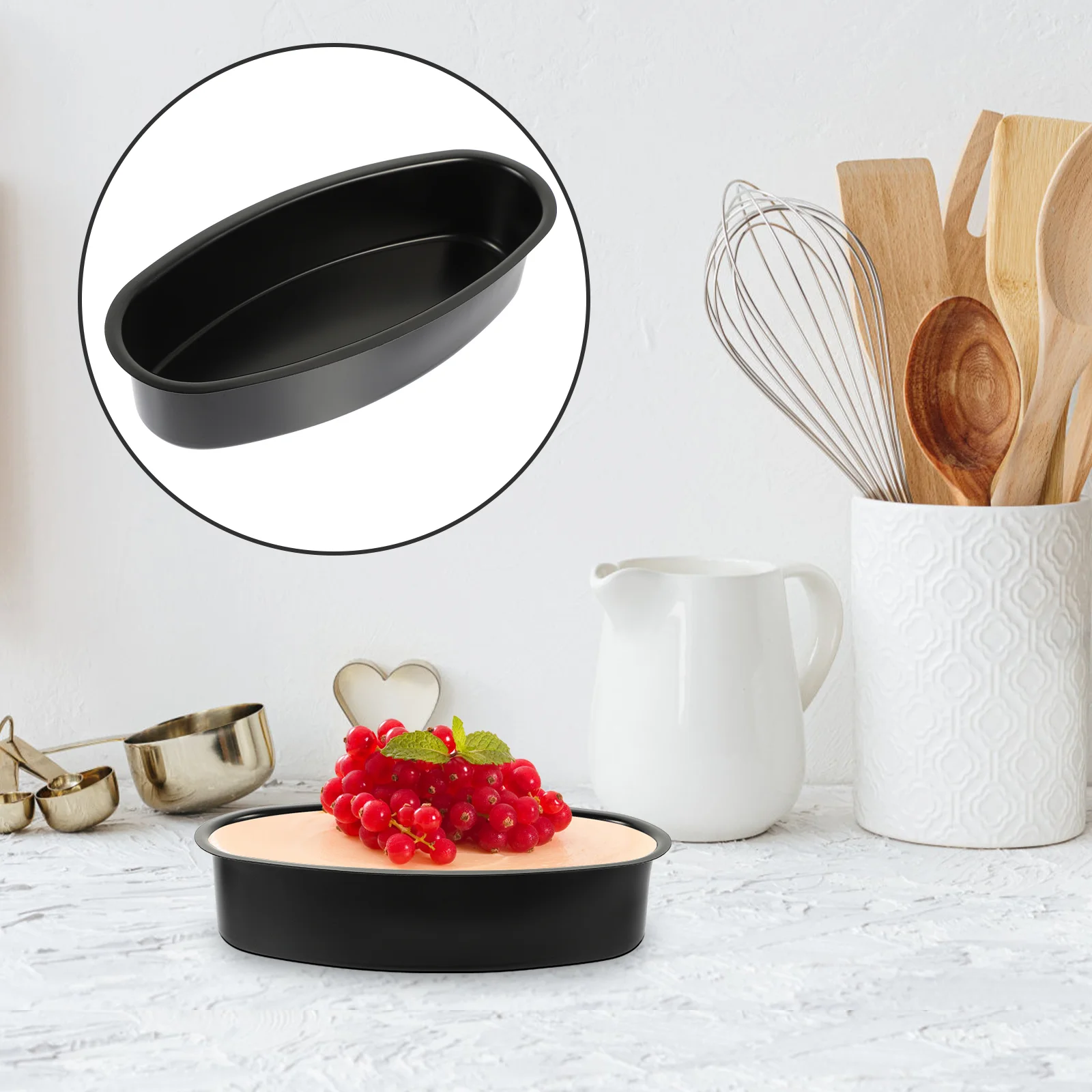 

Baking Cake Mould Carbon Oven Steel Multi Heattool Kitchen Use Pan Bowl Ware Washable Cheese Resistant Mold