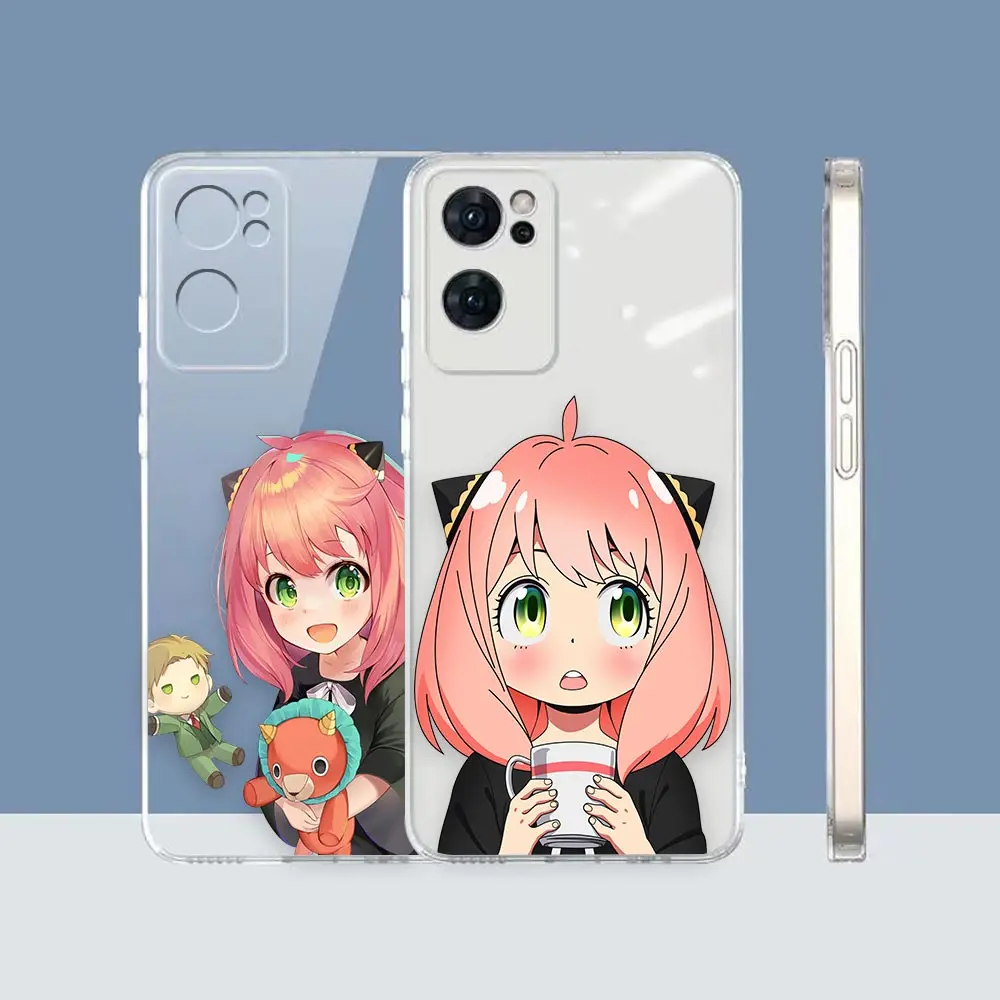 

Clear Phone Case RENO7 Cover For OPPO RENO 7 6 4 4F F21 7 6 6Z 5 5F 2Z FIND X5 X X3 PRO LITE 5G 4G Case Anime Anya Spy X Family