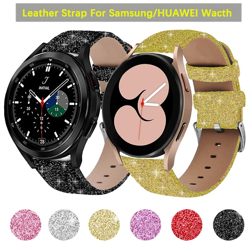 

22mm Leather Strap For Samsung Galaxy Watch 3 46mm Gear S3 Huawei Watch GT GT2 GT3 Pro 46mm Bracelet for Amazfirt GTR 47mm Band