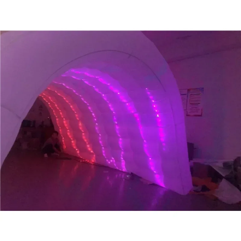 Красочная подсветка надувной туннельный тент для украшения