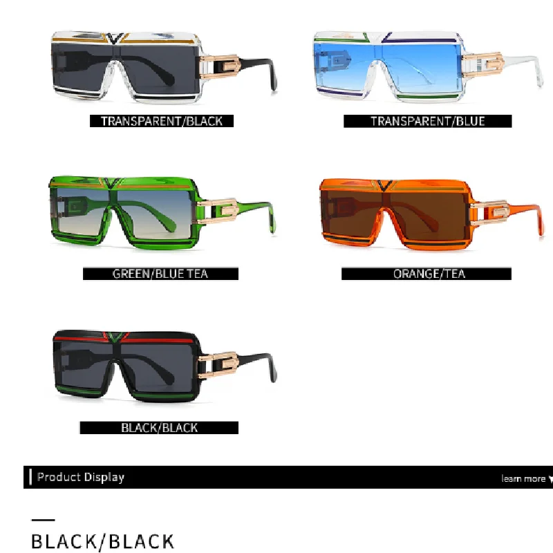 Ретро прямоугольные солнцезащитные очки в большой оправе с плоским верхом