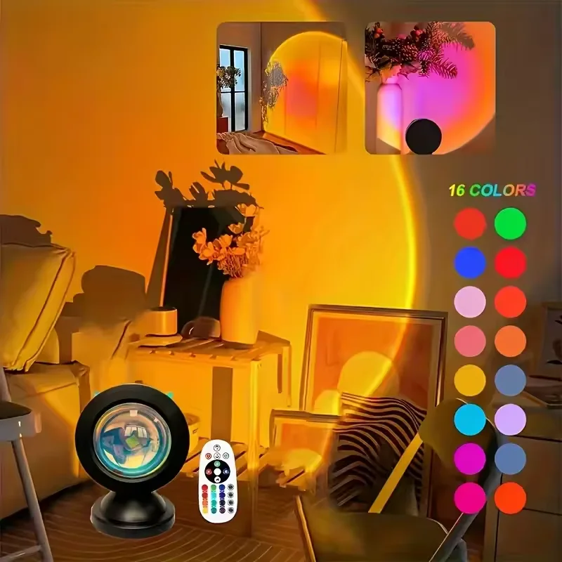 

RGB проекционная лампа луна 16 цветов