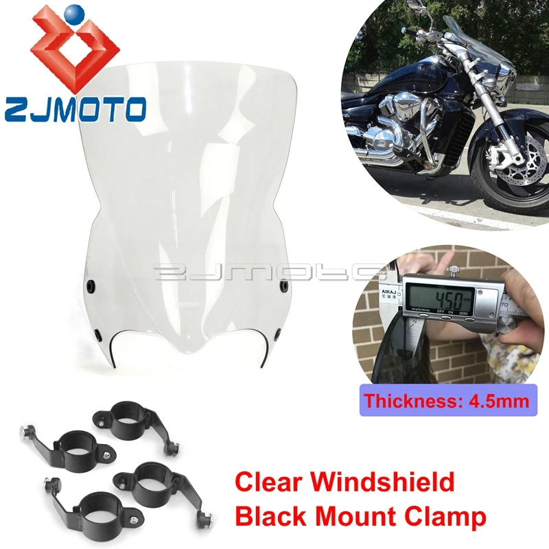 

Черный оттенок переднего лобового стекла для Suzuki 2006-2014 Boulevard M109R Boss M109R2 M109RZ Limited M50 M90 лобовое стекло мотоцикла