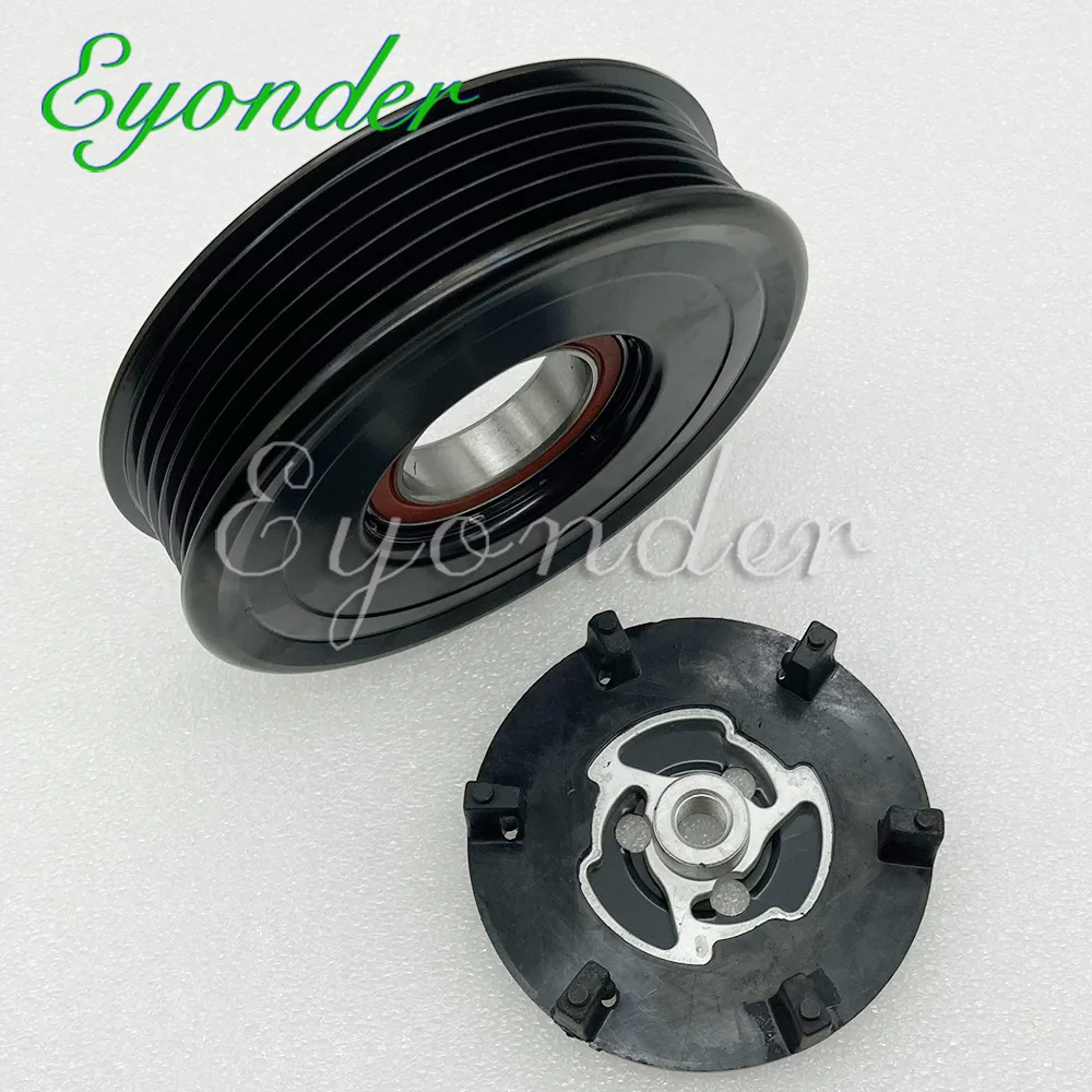 AC A/C Air Conditioning Compressor Clutch Pulley 7SEU17C For BMW 325I 330I E90 523I 525I 530I E60 730I E65 N52 630I 4471903778 images - 6