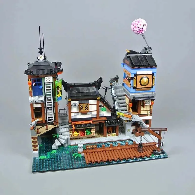 3553 шт. модель здания City The Docks модульные совместимые развивающие игрушки для