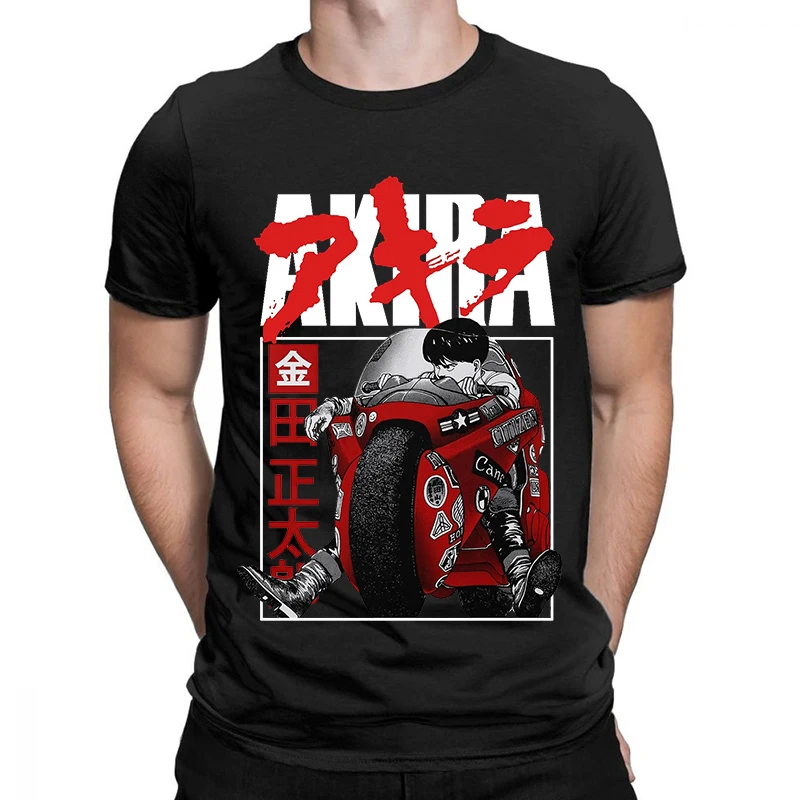 Аниме футболки Akira с принтом японского аниме Манга Харадзюку модная футболка