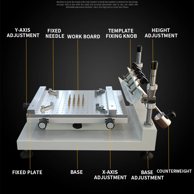 Высокоточный ручной трафарет для припоя трафаретная печатная машина Smt