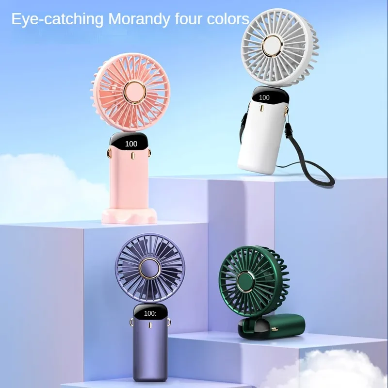 

Electric Fan Handheld Mini Fan Rechargeable Small Usb Charging Super Quiet Electric Fan Office Student Dormitory Hanging Neck