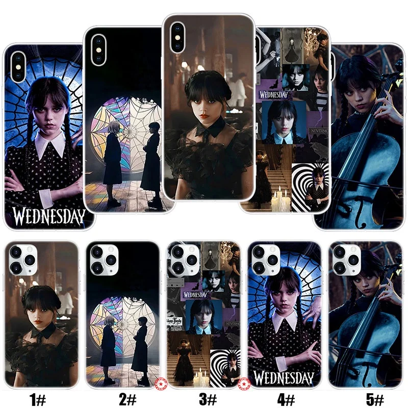 

Wednesday Phone Case for iPhone 14 13 12 11 Pro Max SE 2020 X XR XS 8 7 6S 6 Plus