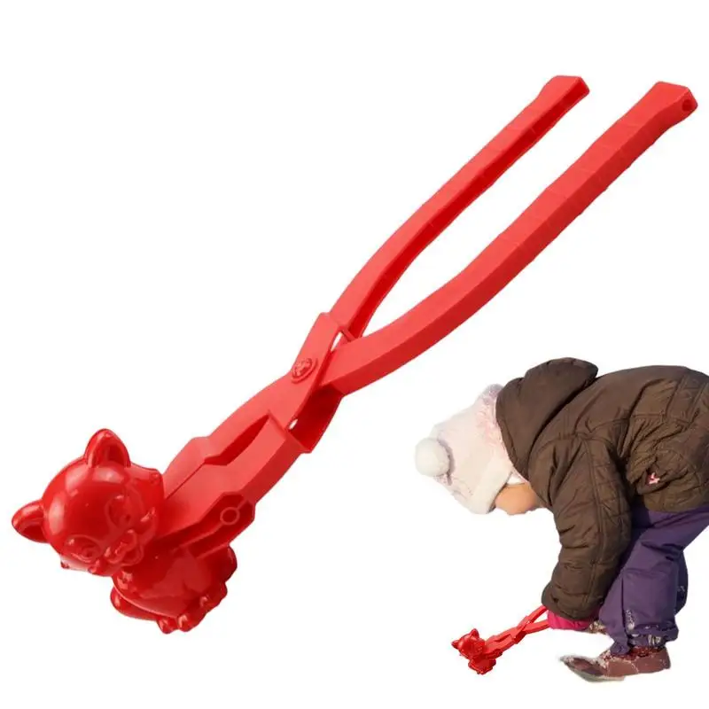 

Snow Ball Maker Tool Cat Shape Snow Ball Mold Snow Ball Maker Clip Funny Snow Toys With Long Handle Winter Supplies For Lawns