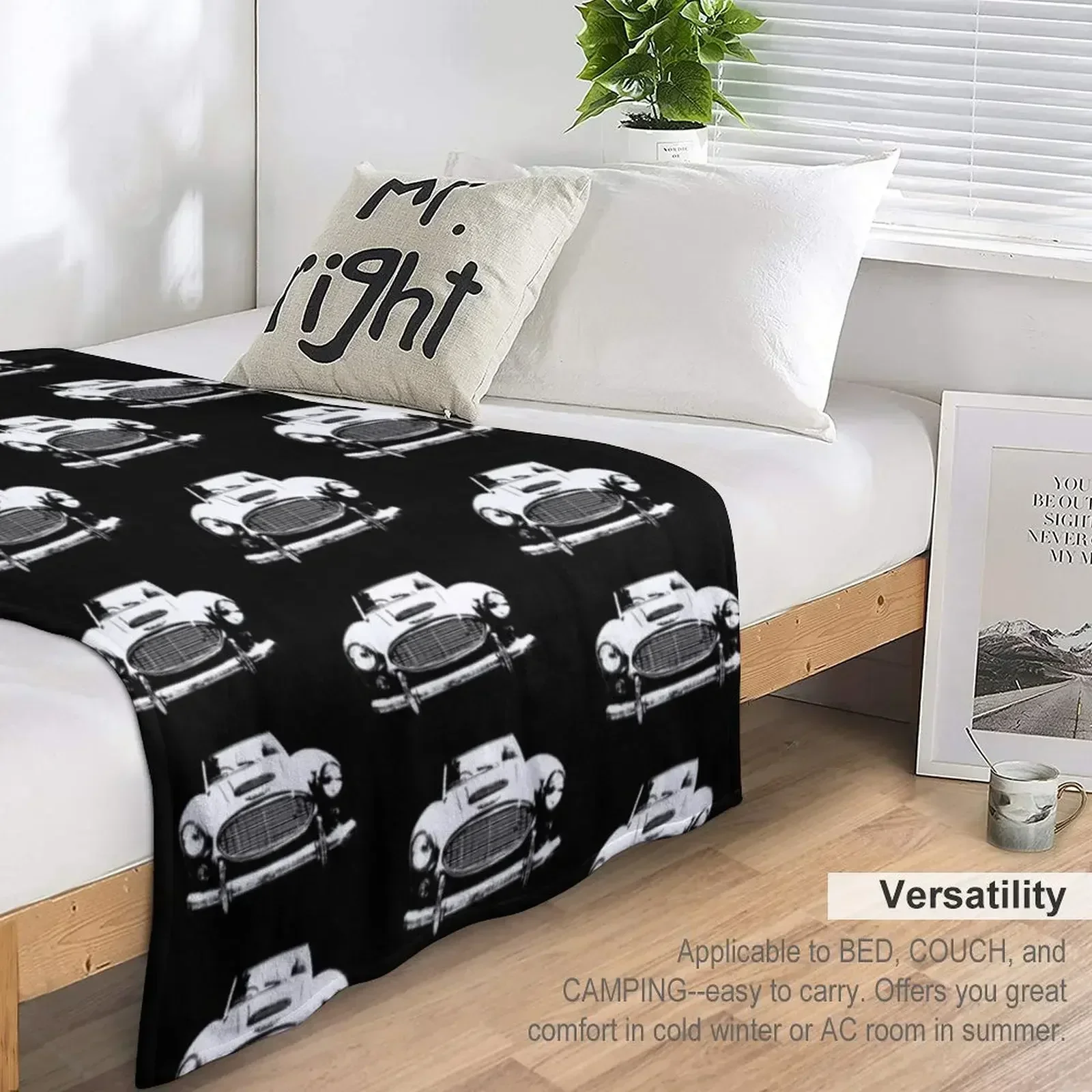 Новое британское классическое автомобильное моноблочное белое одеяло Austin Healey 3000