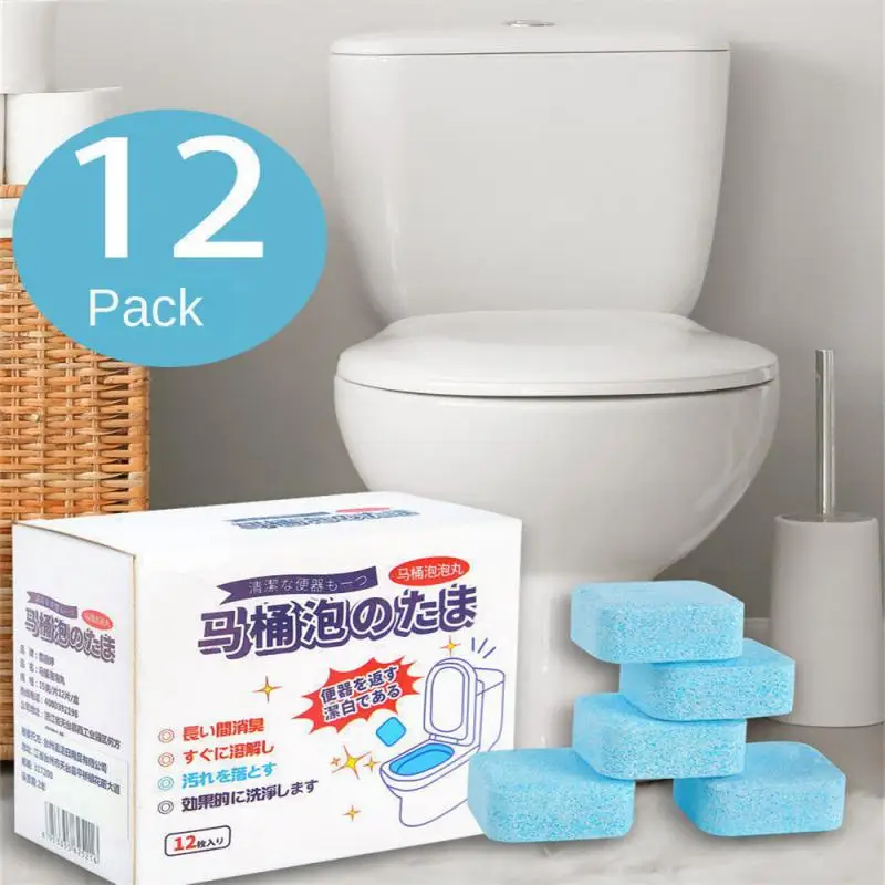 

Blocky Toilet Detergent Strong Lavender Bubble Pills Deep Cleaning Toilet Effervescent Tablets