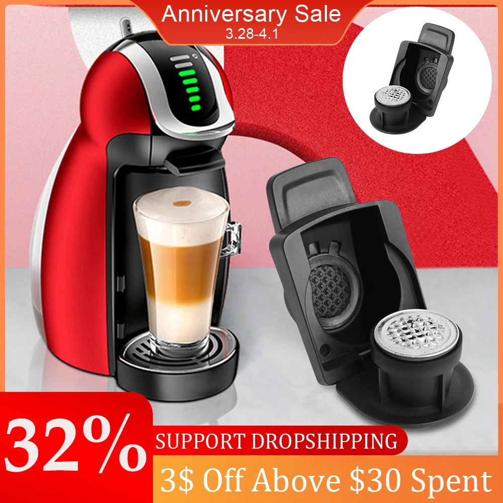 

Household Capsule Adapter for Nespresso Reusable Coffee Machine Accessories Capsules Convert Compatible with Dolce Gusto Models