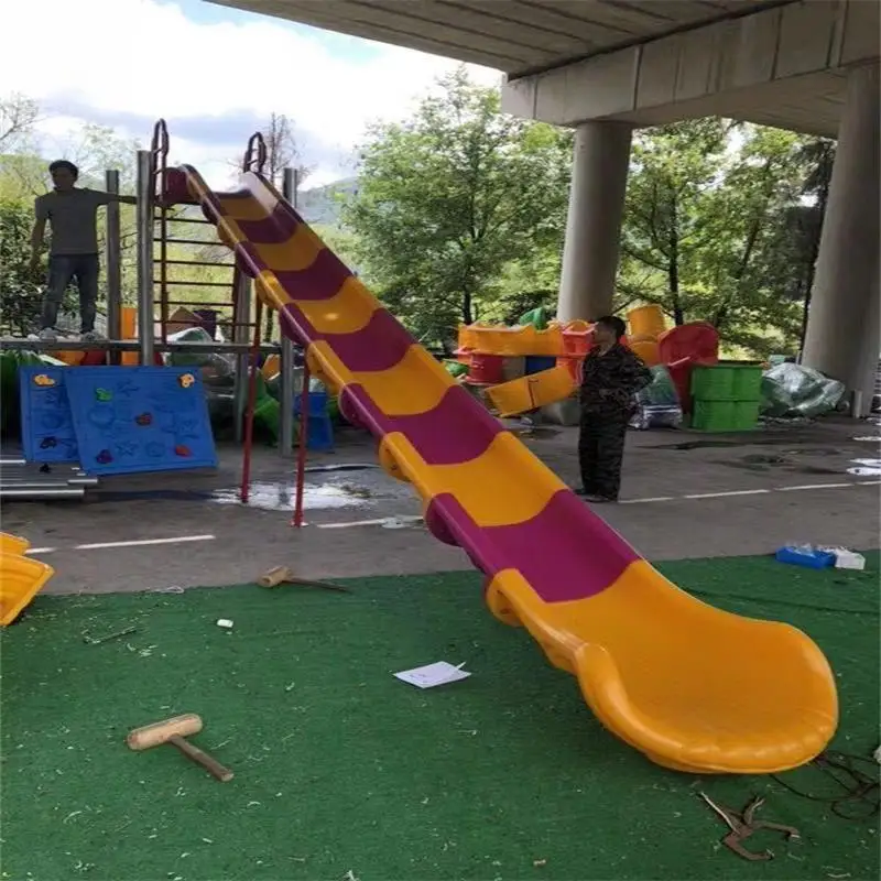 Hot Sale Outdoor Playground Game Park  Joining Plastic Assembling Slide Accessories For Kids