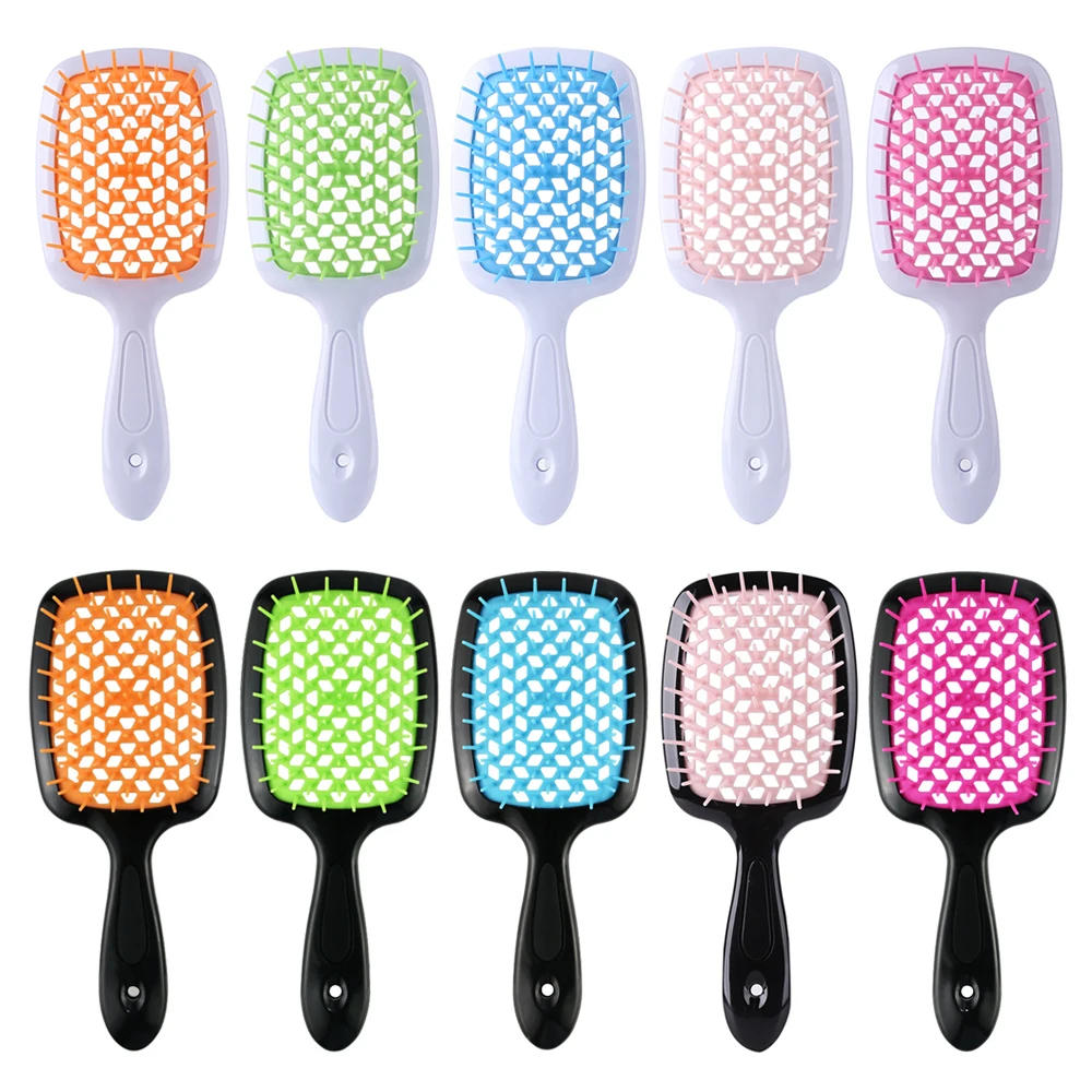 

Wide Tooth Air Cushion Combs Women Wet Curly Hair Scalp Massage Comb Hair Brush Hollowing Out Comb Salon Hairdressing Tool