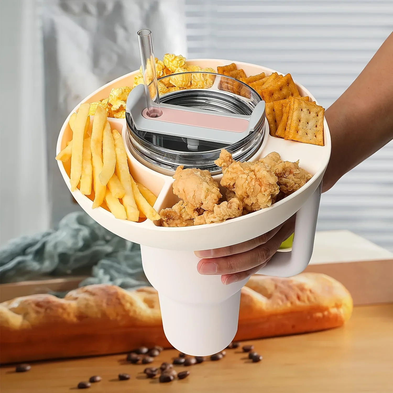 1 шт. миска для закусок 40 унций стакан Stanley с ручкой пластиковый поднос 4