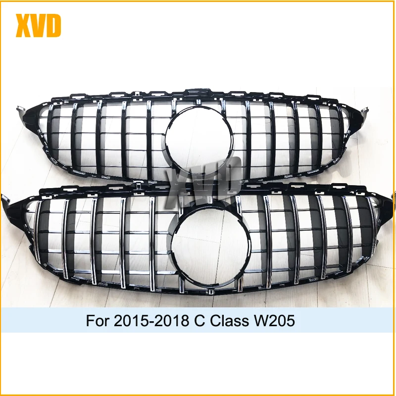 2015 + GT R решетка для Mercedes bens C Class w205 Передняя c205 c180 c200 c250 c300 2015-2018