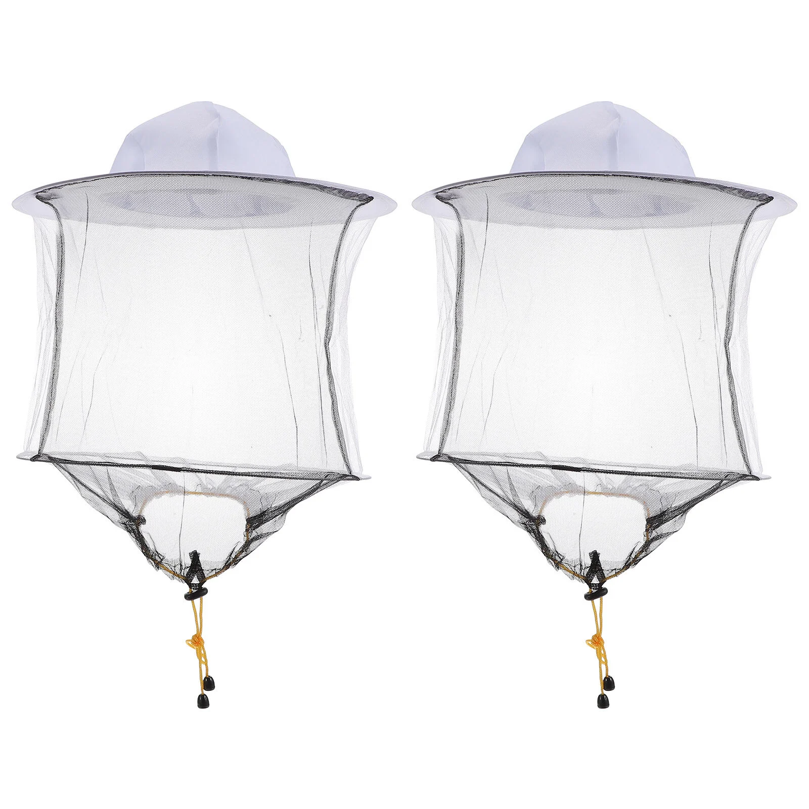 

2 Pcs Grille Hat Beekeepers Supplies Veil Outdoor Keeping White Net Repelling