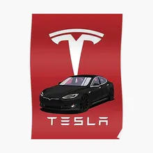 Tesla  Poster Mural Funny Vintage Picture Decoration Modern Art Room Painting Wall Print Decor Home No Frame