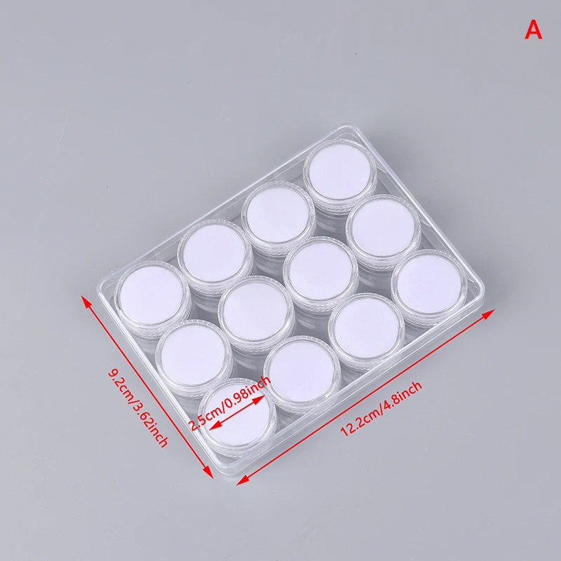 

Пластиковый прозрачный контейнер для хранения украшений 12 штук