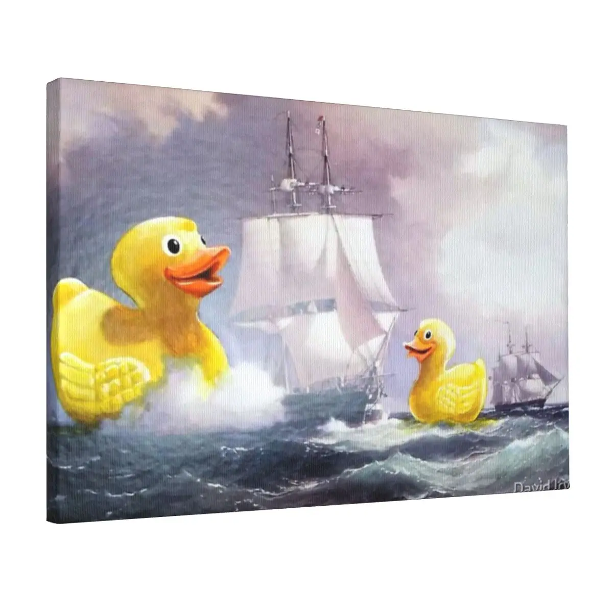 

Terror On The High Seas Canvas Frameless Painting Holiday Bedroom Perfect Gift Delicate Customizable