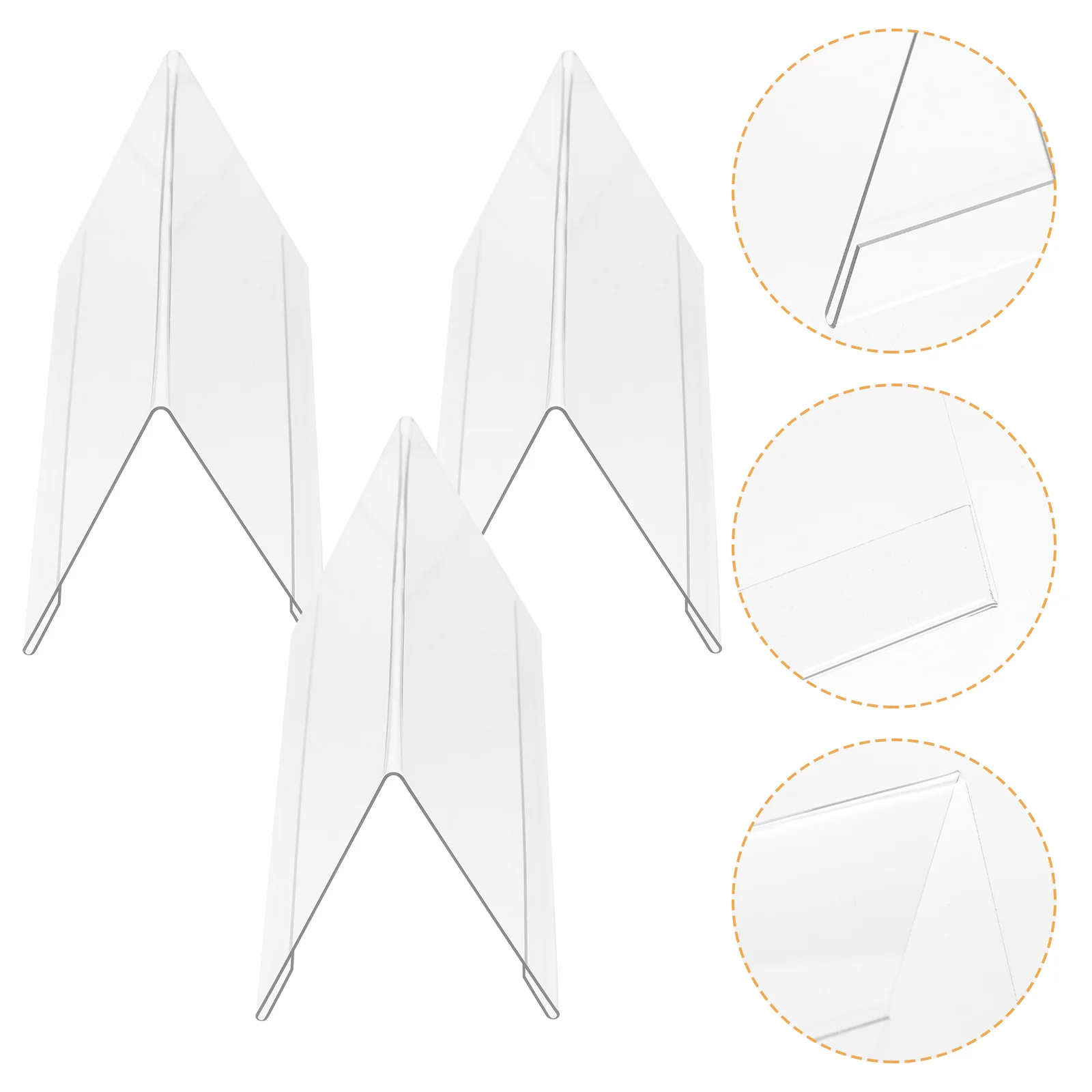 5-шт настольные таблички с именами прозрачная подставка для сидения