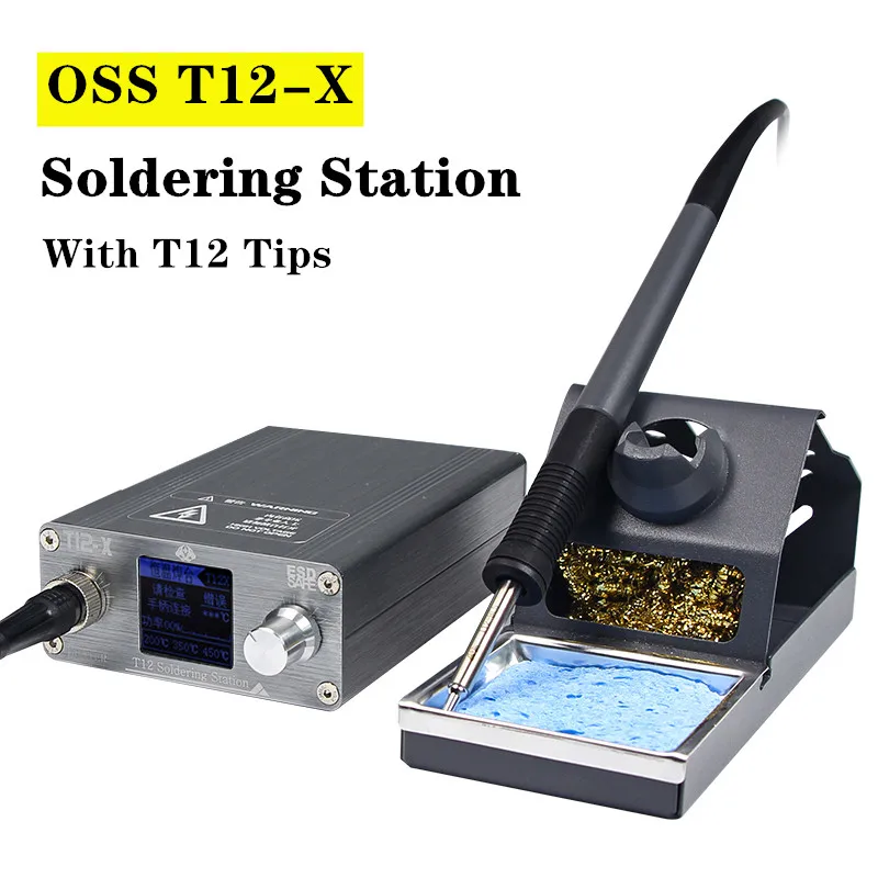 

OSS T12-X Soldering Station BGA Rework Station with Soldering Iron Tip for SMD PCB Repair Mobile Phone Repair Welding Tools