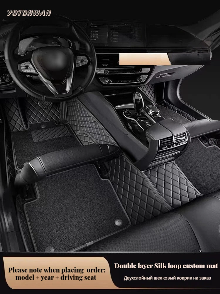 

Custom Double Diamond Layer Anti-slip Car Floor Mat For Tesla All Medels Models 3 Model S MODEL X MODEL Y 2023 Car Accessories