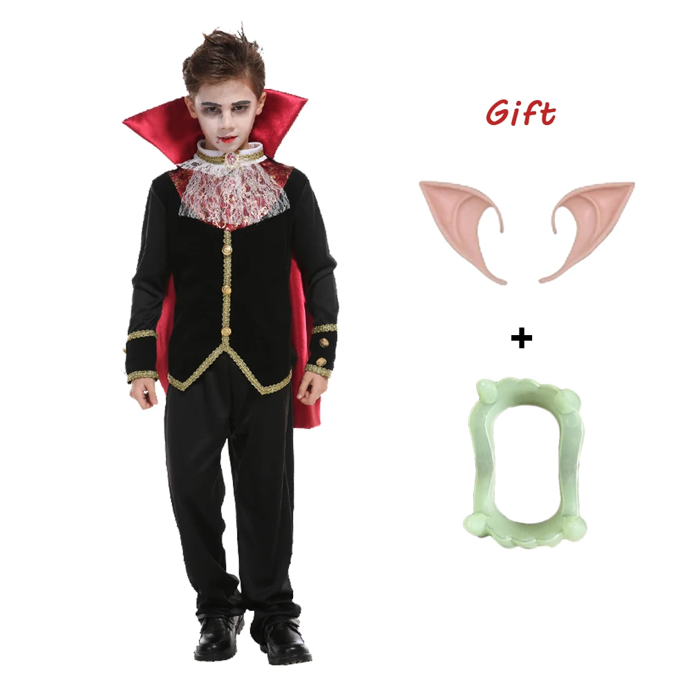 

Halloween Vampire Cosplay Costumes Soft Elf Ears Fake Teeth Party For Kids Plastic False Costume Props