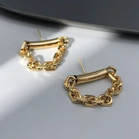 2022 new earrings metal soft chain pendant simple fashion ladies earrings christmas party girls jewelry accessories gifts