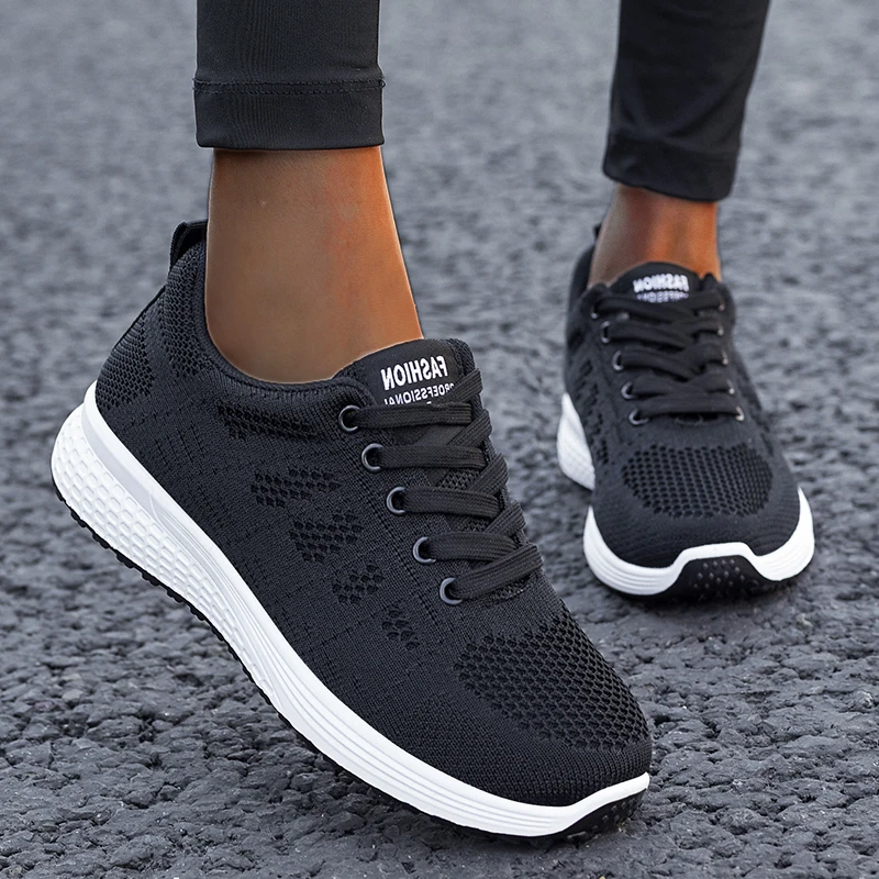 

Женские кроссовки; Повседневная спортивная обувь для женщин; Обувь для бега на шнуровке; Нескользящая женская обувь для тенниса