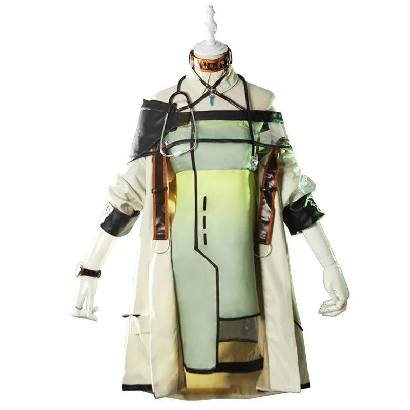 

Game Arknights Cosplay Costumes Kaltsit Cosplay Costume Anime Comic Cartoon Women Girls Clothes uniform Tube Dress Off Shoulder
