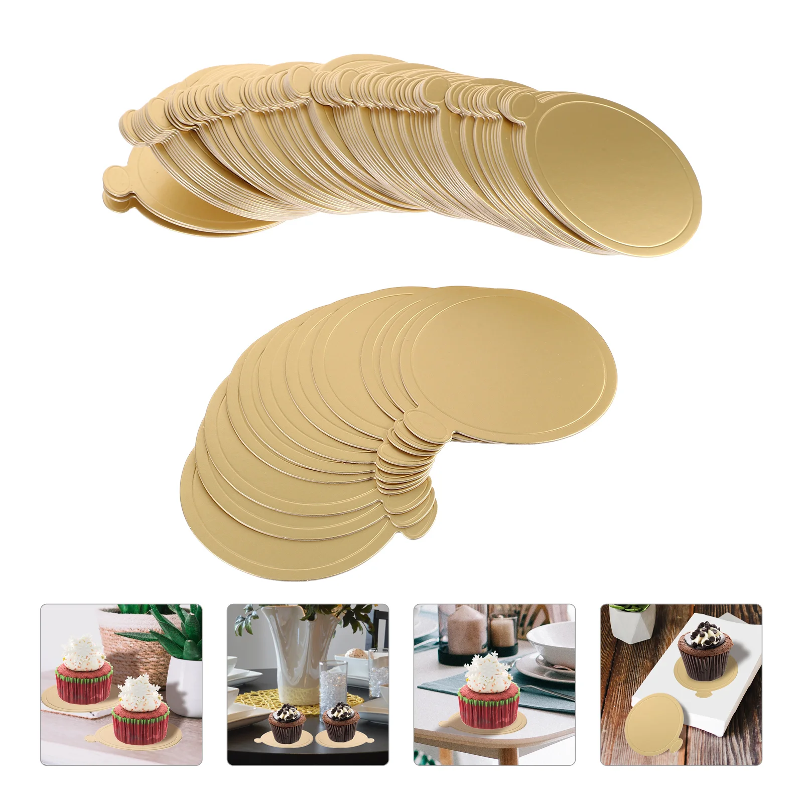 

Cake Board Mousse Base Bases Boards Mini Display Cardboard Cupcake Round Trays Dessert Circle Party Supplies Accessories
