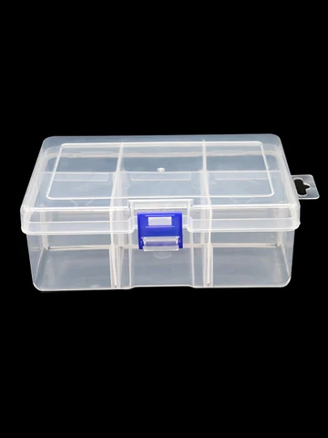 Пластиковая разборная коробка для хранения 6 секций