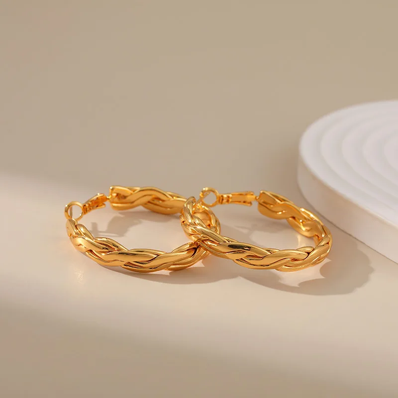 Женские серьги с медным покрытием уникальные 18K в европейском и американском