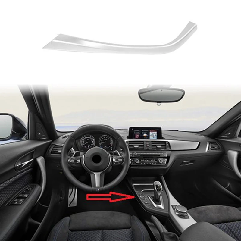 

Панель переключения передач для автомобиля, 1 шт., боковые L-образные полосы, отделка, запасные части для F80 F82 F83 M3 M4 2014-18 LHD