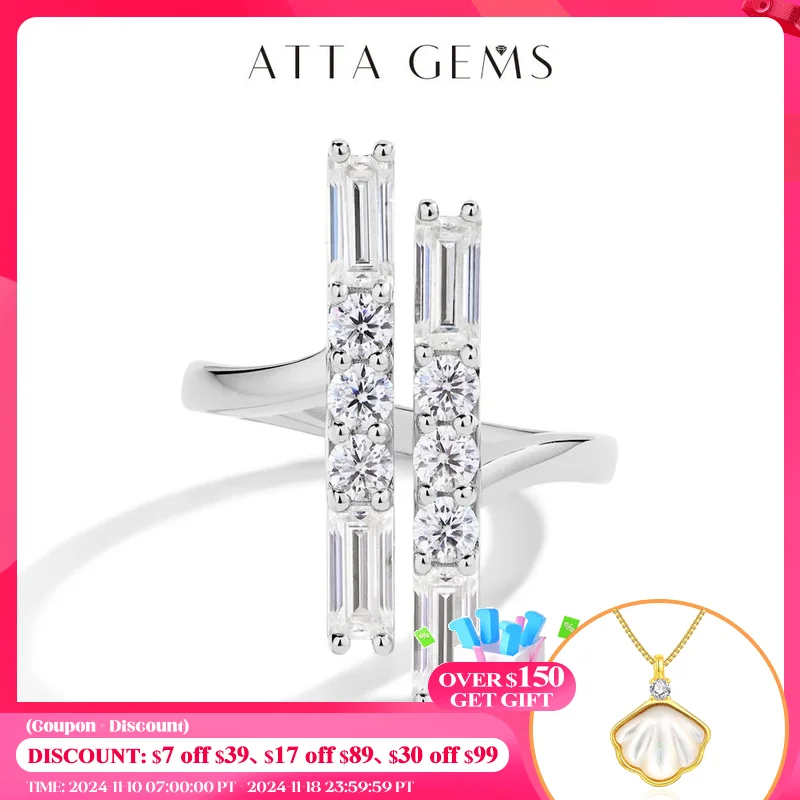 Женское кольцо с муассанитом