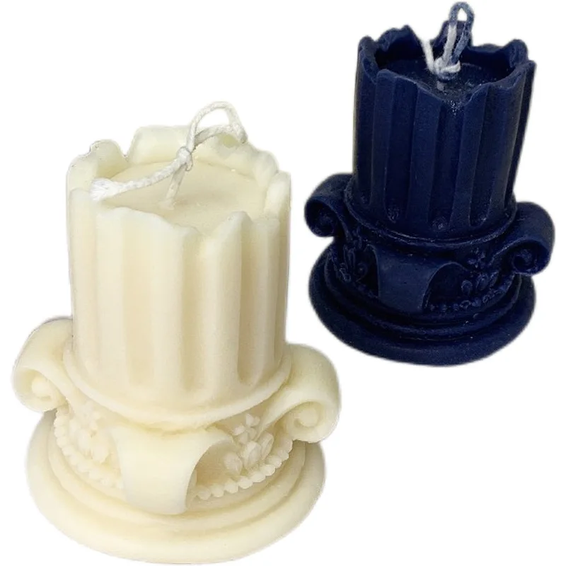 

3 Pieces Scented Candle Rome Pillar Shape Aromatic Candles Christmas Home Fragrance Scented Candle Aromatherapy Decoration