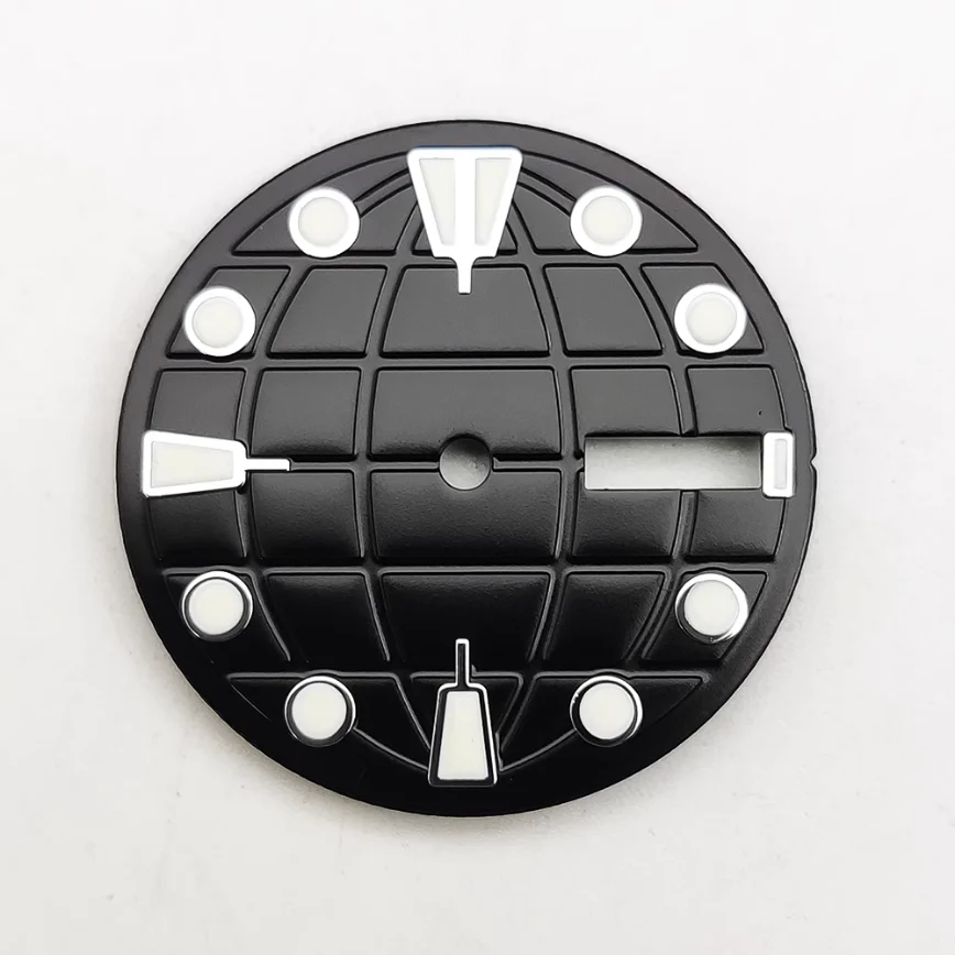 28.5mm Watch Dial Black Dial for NH36/4r36 Movement Watch Accessories