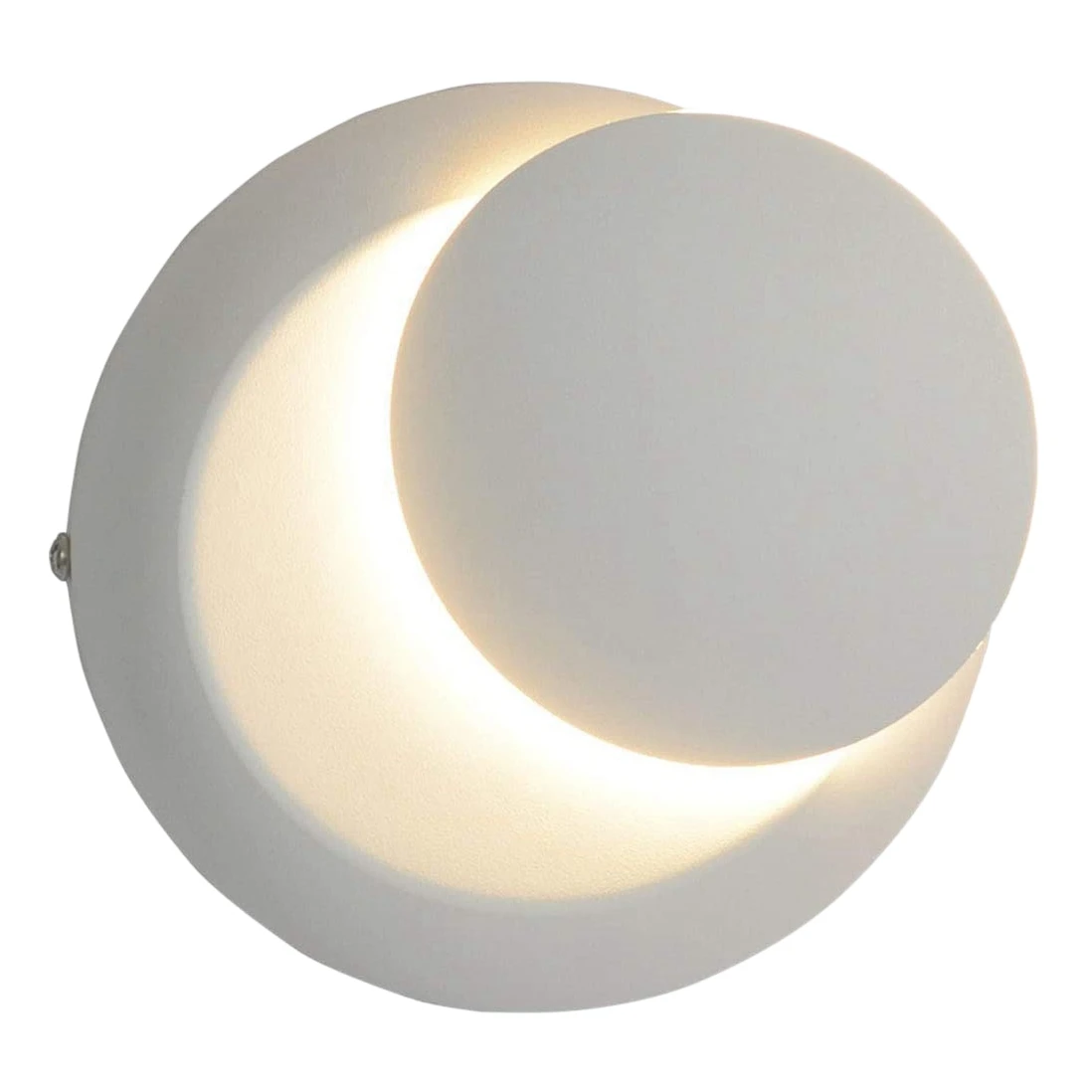 

Wall Lamp Lights Decoration LED Lighting Spin Night Light 3000K Moon Type Sconces for Indoor Bedroom Living Room White