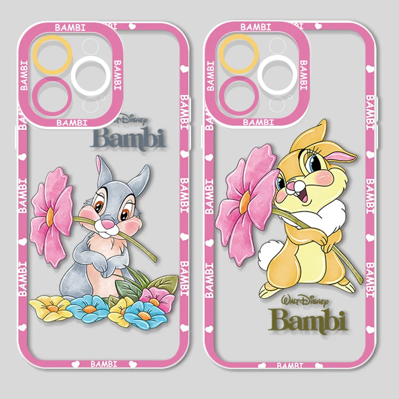 

Bambi Cartoon For Apple iPhone 14 13 12 11 X XR XS MAX 8 7 6 Pro Plus Angel Eyes Transparent Soft Phone Case Coque Capa Fundas