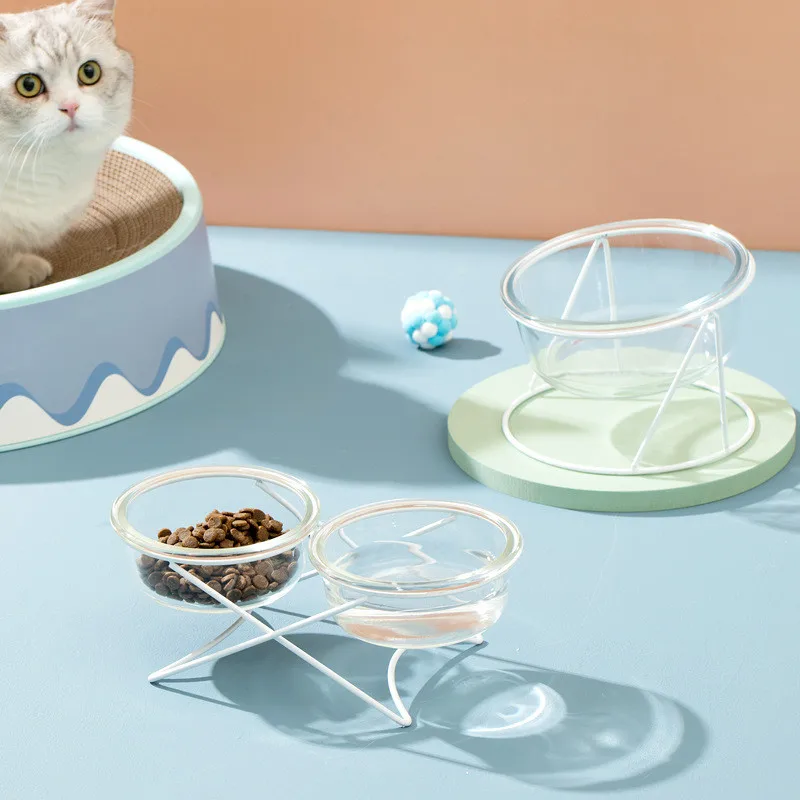 

Glass Dog Bowl For Pet Puppy Food Water Marble Feeder Supplies Drinking Dish Large Cat Accessories Dropshipping Center