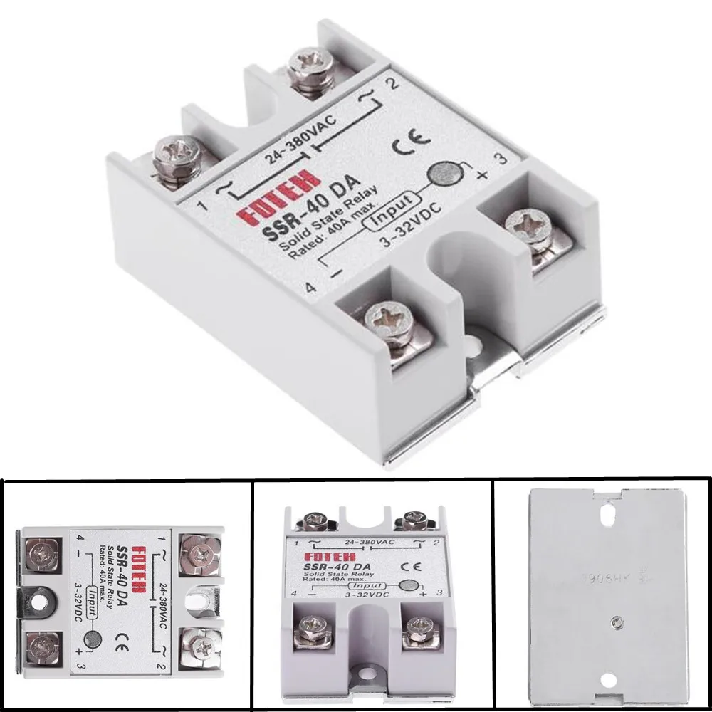 

Однофазное твердотельное реле постоянного тока, 40 А в постоянный ток, Φ 3-32 В, 24-380 В переменного тока, Однофазное твердотельное реле постоянн...